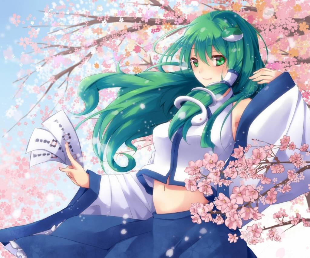 Touhou Sanae kochiya anime