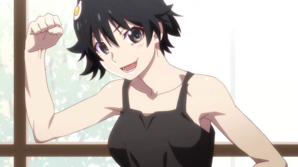 Monogatari Karen fanservice