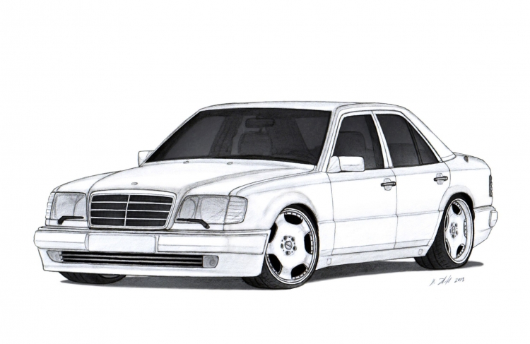 Mercedes w124 vector