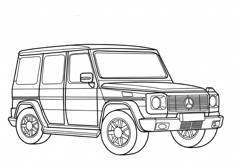 Раскраска Mercedes g65